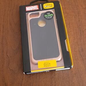 New Outterbox Marvel Series Protection NIB Pink Gold Case for  iPhone 7 or 8